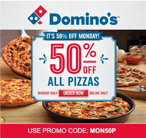 Domino’s Pizza Canada Coupon Code: Save 50% Off All Pizzas and Breads ...