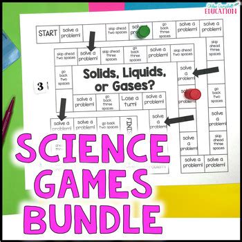 Science 5th Grade Games - Science Centers - 20 Science Games BUNDLE