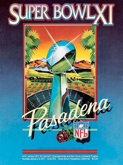 Super Bowl XI Program Cover | Fantastical Football | Super bowl ...