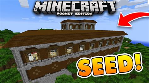 WOODLAND MANSION at SPAWN Seed!! Minecraft PE! (Pocket Edition) - YouTube