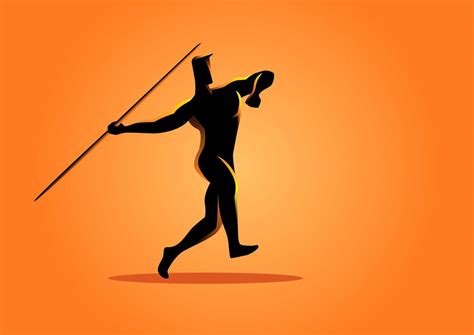 Sport Silhouette Javelin Thrower 831050 Vector Art at Vecteezy