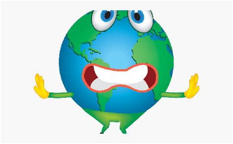 Cartoon Earth With Face , Free Transparent Clipart - ClipartKey