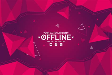 Abstract Offline Twitch Banner