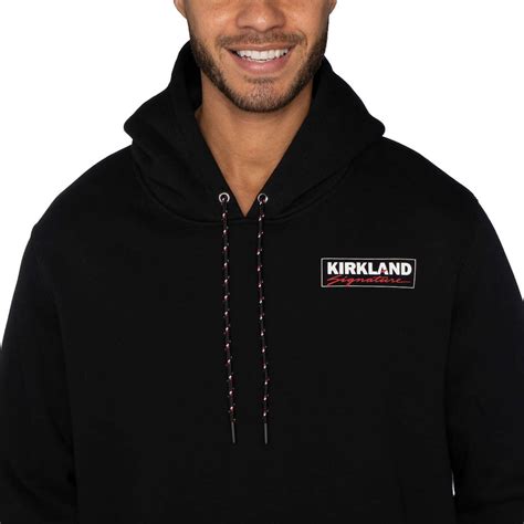 Kirkland Signature Unisex Logo Hoodie, Black, Men's Small/Women's Medium