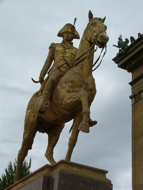 "Mad" Anthony Wayne Statue along the front of the Philadelphia Museum ...