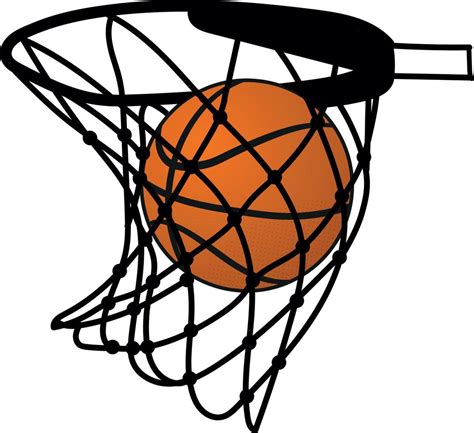 Basketball net, basketball hoop, basketball goal illustration on white ...