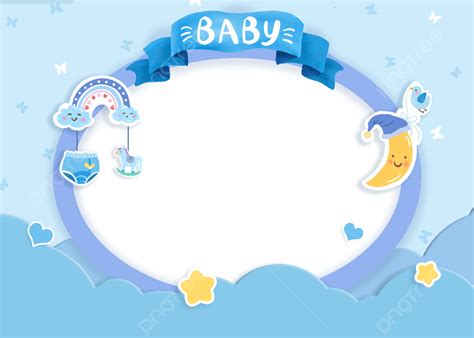 Blue Refreshing Cute Baby Baptism Background, Desktop Wallpaper ...