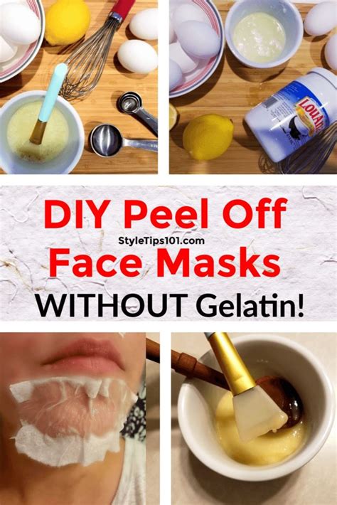 DIY Peel Off Face Mask Without Gelatin