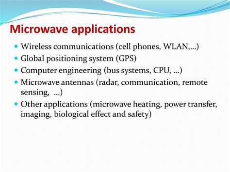 Microwaves: How They Work and Their Applications – Education in Future ...