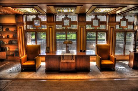 Meyer May House (Interior) by Frank Lloyd Wright, Prairie School style ...