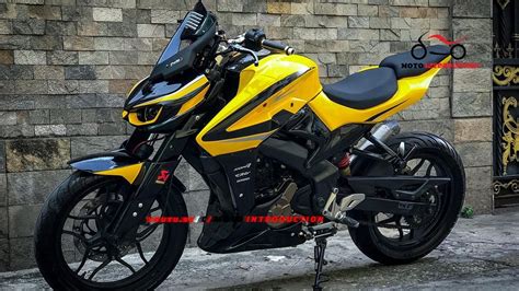 Bajaj Pulsar NS 200 Modified Into Kawasaki Z1000 Check Out The Stunning ...