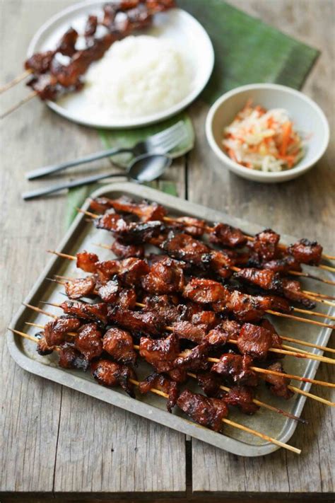 Filipino BBQ Pork Skewers - Hungry Huy