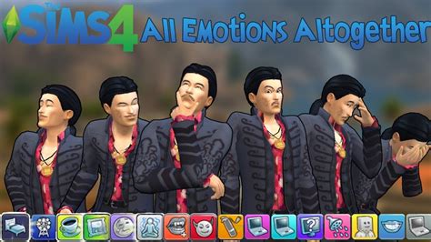 The Sims 4: All Emotions Altogether on a Sim - YouTube