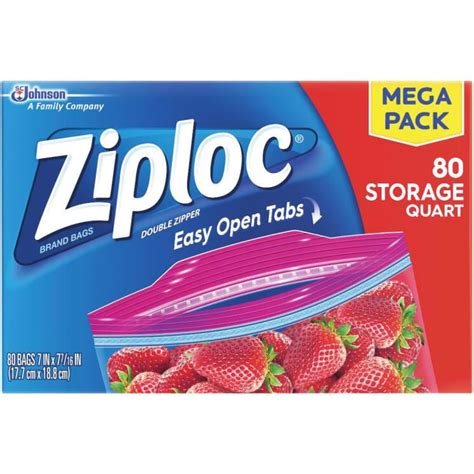 Ziploc Quart Storage Bag Mega Pack - 80 Ct. by Ziploc at Fleet Farm