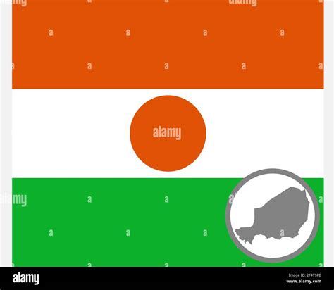 Flag and map of Niger Stock Photo - Alamy