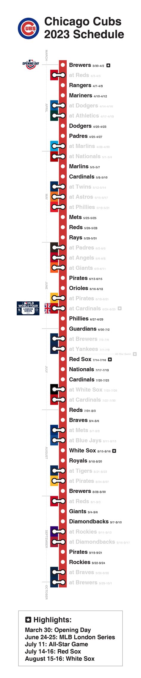 2023 Schedule | Chicago Cubs