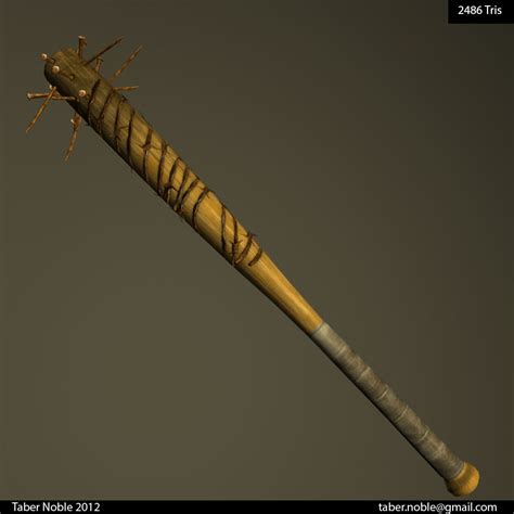 Completed 3D Spiked Bat — polycount