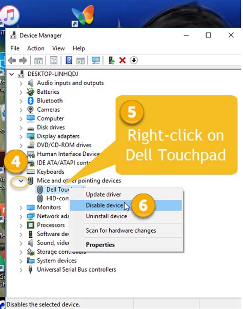 I want to disable touchpad on Dell laptop Solved - Windows 10 Forums