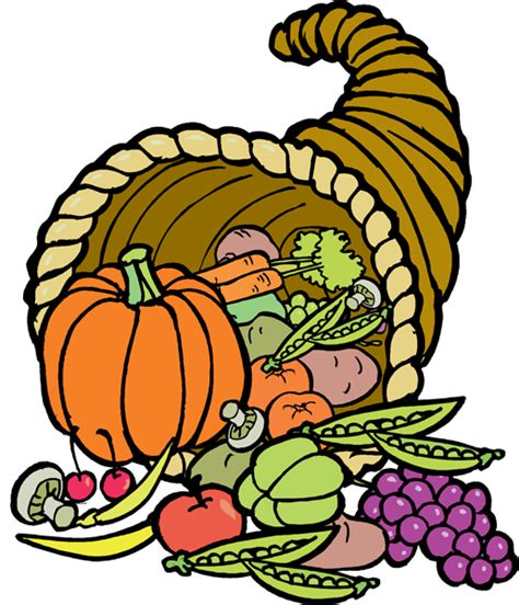 Cornucopia #2 Clip Art | Free clip art, Clip art, Clip art borders