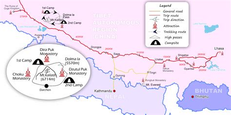 Mount Kailash On Map