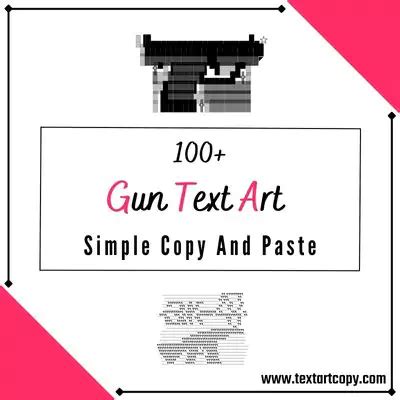 100+ Gun Text Art Copy And Paste