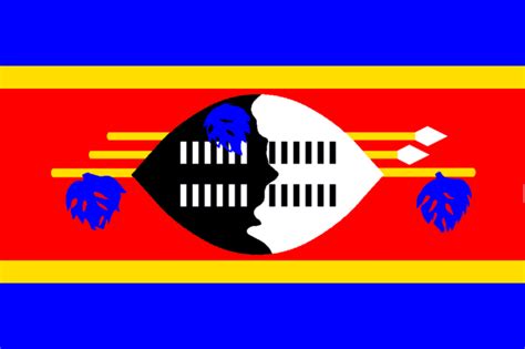 This is the flag of Swaziland... one of the countries that I want to ...