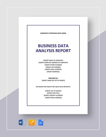 6+ Data Analysis Report Templates - PDF, Word, pages | Free & Premium ...