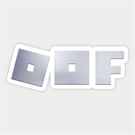 Roblox logo game - Oof (single line - metal texture) | gamer - Roblox ...