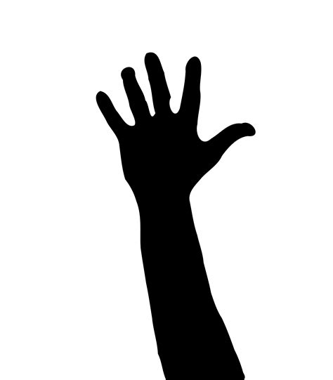 silhouette hand reaching up | Hand tattoos, How to draw hands, Hand clipart