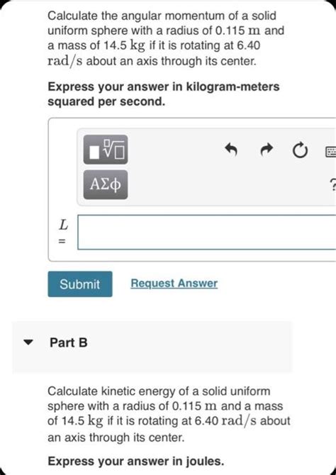 Solved Calculate the angular momentum of a solid uniform | Chegg.com