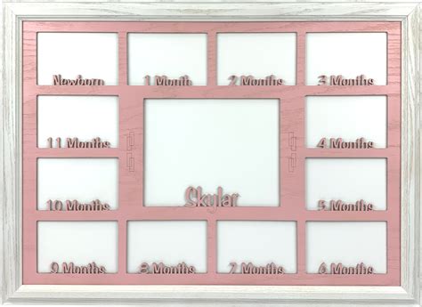 Baby Year Picture Frame Collage - Personalized - Horizontal 19x27