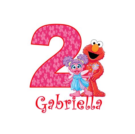 Elmo and Abby Cadabby Girls Birthday Shirt Girl by funfashionsetc