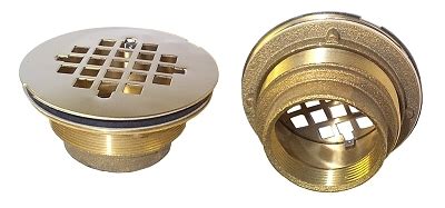 2" IPS Brass Shower Drain