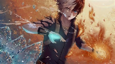 Download Shoto Todoroki Anime My Hero Academia HD Wallpaper by Ha-orii