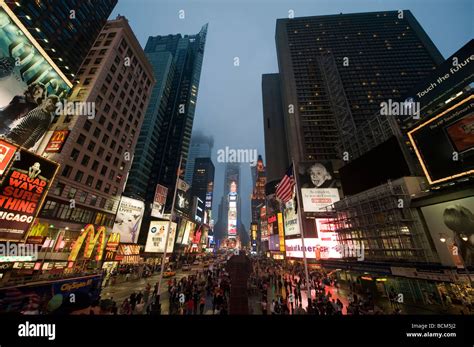 Times Square at Night Stock Photo - Alamy