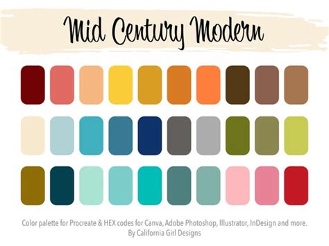 Mid Century Modern Color Palette Sherwin Williams Interior Hong Kong ...