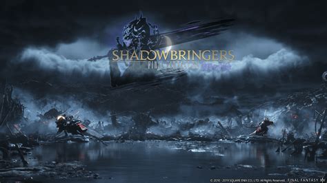 Made a wallpaper: Trailer screenshot + Shadowbringers logo : r/ffxiv