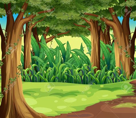 Forest Background Cartoon