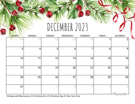 December 2023 Calendar Landscape Printable - Get Calendar 2023 Update