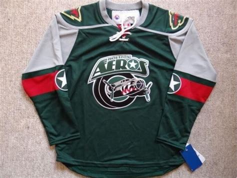 2019 HOUSTON AEROS Minnesota Wild Green Logo Hockey Jersey Embroidery ...