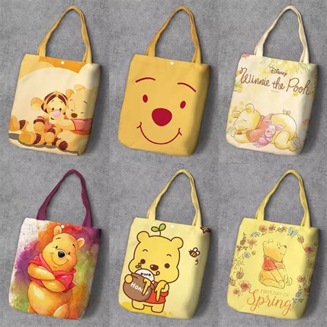 Disney Winnie the Pooh Character Design Tote Bag | Shopee Singapore