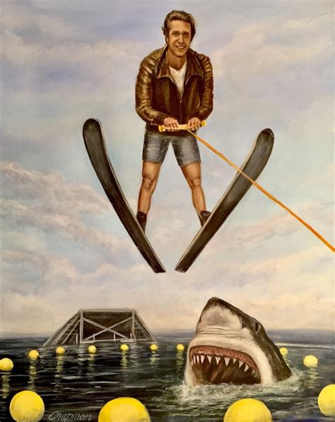 Fonzie jumps the shark 16 x 20 print | Etsy