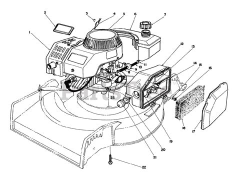 Toro Push Mower Parts Diagram