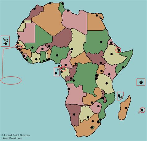 Map Of Africa Capitals – Map Vector