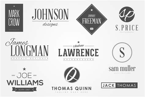 Personal Logos Bundle ~ Logo Templates on Creative Market