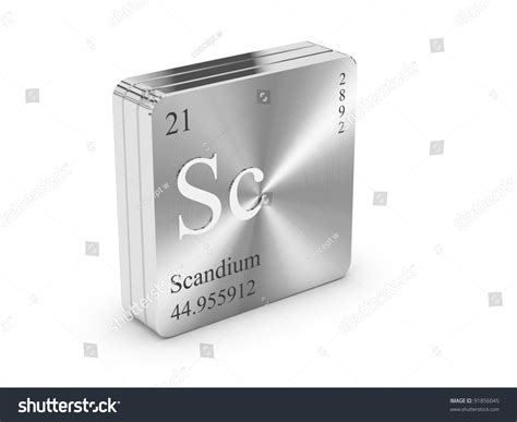 Element Periodic Table On Metal Steel Stock Illustration 91856045 ...