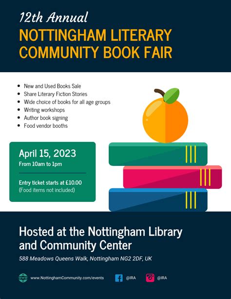 Community Book Fair Event Flyer Template - Venngage