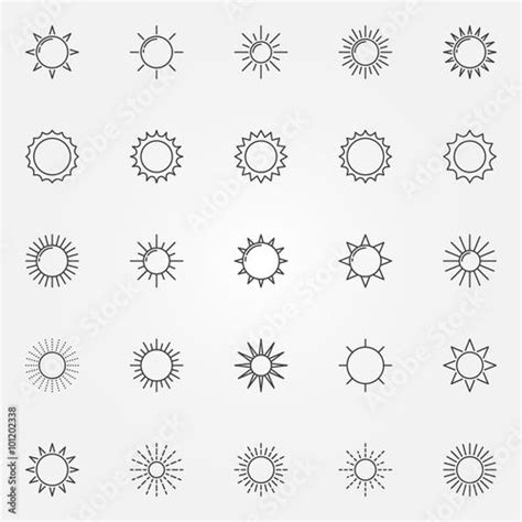 Sun line icons set | Simple sun tattoo, Sun tattoo small, Sun tattoo ...