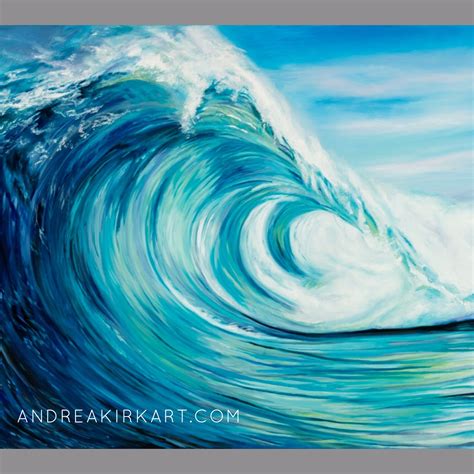 Ocean Wave Art Prints | Dipinti artistici, Dipinti di mare, Arte del ...