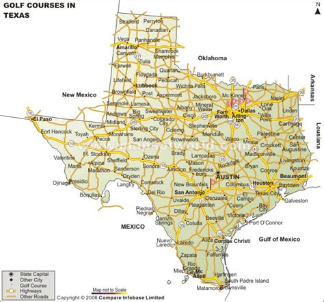 Longitude and latitude map of texas